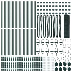 Ensemble de mobilier de salle de bain avec porte 3 pcs Marron 474481474481