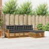 Salon de jardin avec coussins 9 pcs beige résine tressée 474495474495