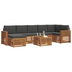 Ensemble à manger de jardin 7 pcs Noir 474682474682