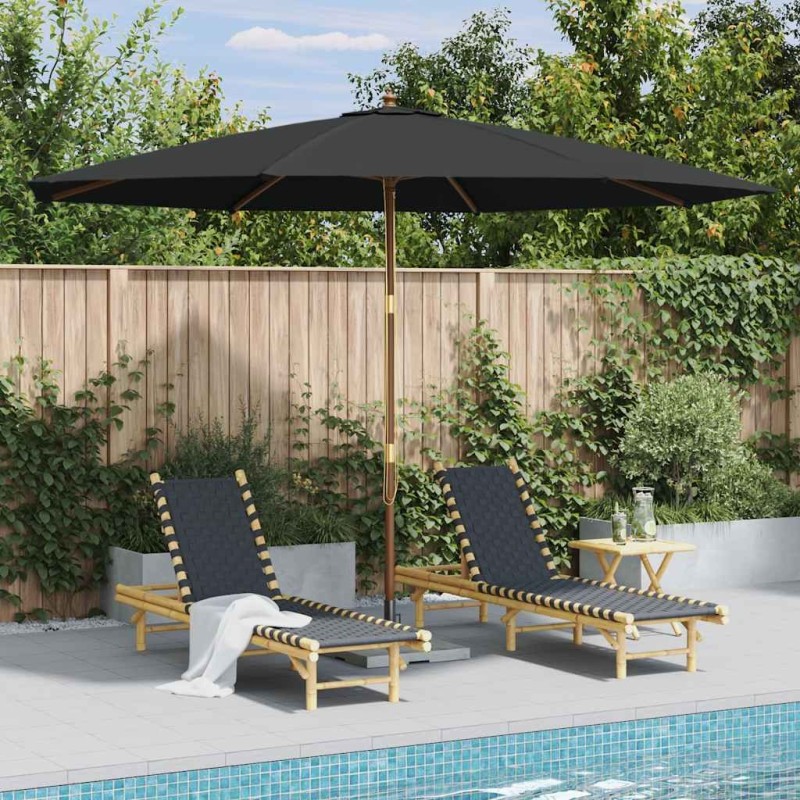 Salon de jardin 7 pcs avec coussins noir résine tressée 474689474689