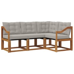 Salon de jardin 9 pcs avec coussins noir résine tressée 474750474750