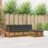 Salon de jardin avec coussins 9 pcs beige résine tressée 474756474756