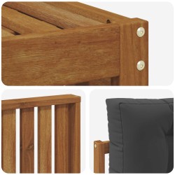 Salon de jardin 10 pcs avec coussins noir résine tressée 474765474765