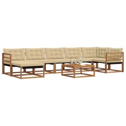 Salon de jardin 11 pcs avec coussins noir résine tressée 474775474775