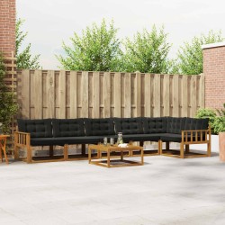 Ensemble de panneau de clôture WPC 792x(105-186) cm Noir     474794474794