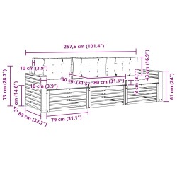 Salon de jardin 8 pcs avec coussins noir résine tressée 474796474796