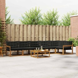 Ensemble de clôture WPC 3 Carré + 1 Incliné 619 x 186 cm Gris 474803474803