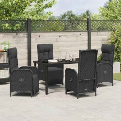 Salon de jardin 8 pcs avec coussins gris résine tressée 474952474952