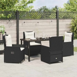 Salon de jardin 8 pcs avec coussins gris résine tressée 474966474966