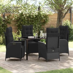 Salon de jardin 8 pcs avec coussins gris résine tressée 474975474975