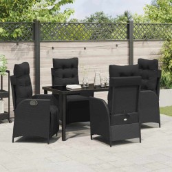 Salon de jardin 8 pcs avec coussins gris résine tressée 474975474975