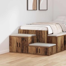 Miroir de salle de bain gris 50x3x70 cm bois de manguier massif 475020475020