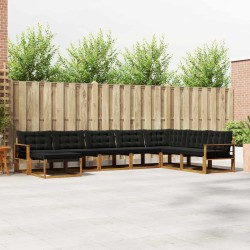 Clôture de jardin WPC 872x186 cm Marron 475167475167