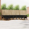 Clôture de jardin WPC 872x186 cm Marron 475167475167