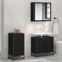 Salon de jardin 11 pcs avec coussins noir résine tressée 475186475186