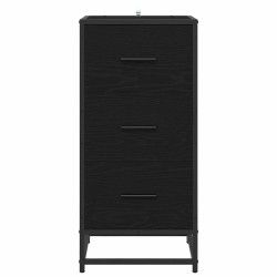 Salon de jardin 11 pcs avec coussins noir résine tressée 475186475186