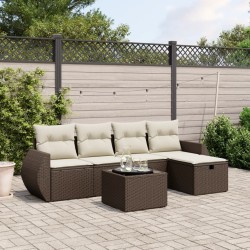 Ensemble à manger de jardin coussins 7pcs Gris et noir 475253475253