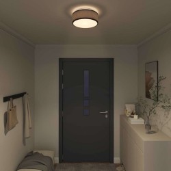 Salon de jardin 9 pcs avec coussins noir résine tressée 475324475324