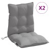 Ensemble de canapé de jardin avec coussin 6 pcs Gris polyrotin 475480475480