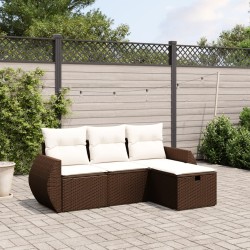 Salon de jardin 7 pcs avec coussins gris bois de pin 475925475925