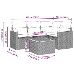Bordure de Pelouse 30 pcs Anthracite 100 x 0.05 x 20 cm 476013476013
