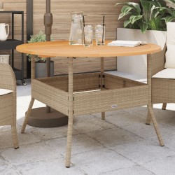 Salon de jardin avec coussins 8 pcs beige résine tressée 476557476557