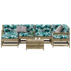 Ensemble de canapés d'extérieur 9 pcs Naturel et Crème 476703476703