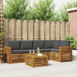 Salon de jardin avec coussins 9 pcs beige résine tressée 478644478644