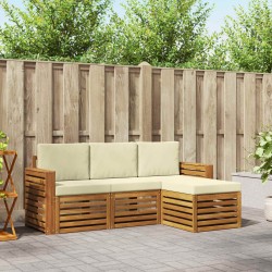 Salon de jardin avec coussins 8 pcs beige résine tressée 478653478653