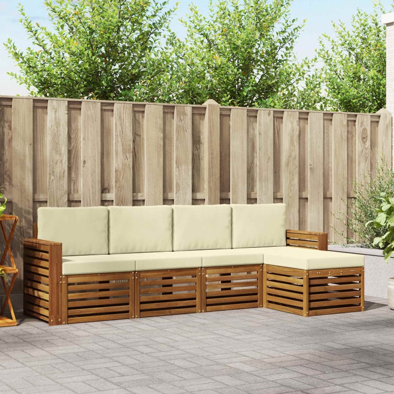 Salon de jardin avec coussins 9 pcs beige résine tressée 478655478655
