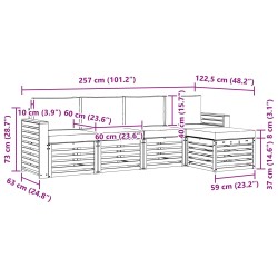 Salon de jardin avec coussins 9 pcs beige résine tressée 478655478655