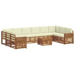 Salon de jardin avec coussins 8 pcs beige résine tressée 478661478661