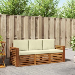 Salon de jardin avec coussins 8 pcs beige résine tressée 478663478663