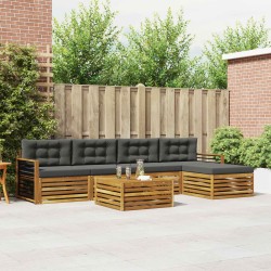 Salon de jardin avec coussins 10 pcs beige résine tressée 478678478678