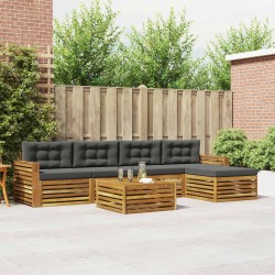 Salon de jardin avec coussins 10 pcs beige résine tressée 478681478681