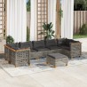 Salon de jardin avec coussins 12 pcs beige résine tressée 479133479133