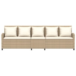 Ensemble de Canapés avec coussin 8 pcs Noir polyrotin 479142479142