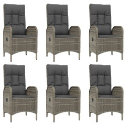 Ensemble de salle à manger pour jardin 5 pcs Noir polyrotin 479150479150