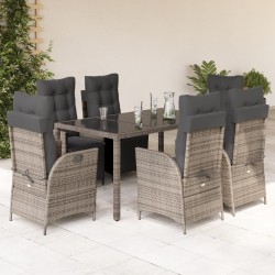 Salon de jardin 6 pcs avec coussins bois de pin imprégné 479153479153