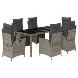 Salon de jardin 6 pcs avec coussins bois de pin imprégné 479153479153