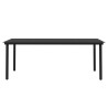 Mobilier à dîner d'extérieur 7 pcs Résine tressée Noir 479163479163