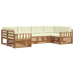 Ensemble de canapé de jardin 6 pcs Beige Poly rotin 479193479193