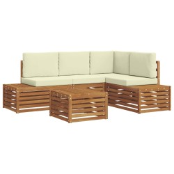 Ensemble de canapé de jardin 11 pcs Gris clair Poly rotin 479198479198