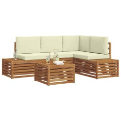 Ensemble de canapé de jardin 11 pcs Gris clair Poly rotin 479198479198