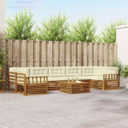 Ensemble de canapé de jardin 5 pcs Gris clair Poly rotin 479210479210