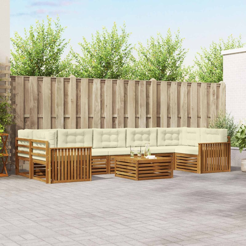 Ensemble de canapé de jardin 5 pcs Gris clair Poly rotin 479214479214