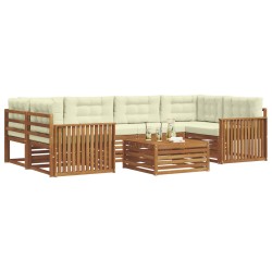 Ensemble de canapé de jardin 5 pcs Beige et crème polyrotin 479216479216