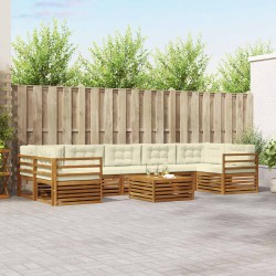 Ensemble de canapé de jardin 5 pcs Beige Poly rotin 479217479217