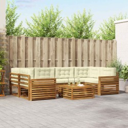 Ensemble de canapé de jardin 5 pcs Beige Poly rotin 479220479220