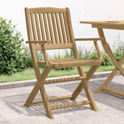 Chaises de jardin pliantes lot de 6 acacia massif et textilène 479260479260